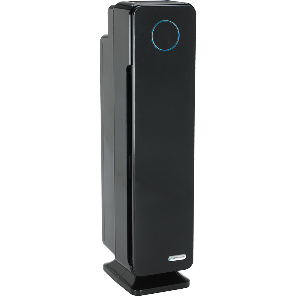 Germ Guardian AC5350BCA Elite HEPA & UV-C Tower Plus Air Purifier - angle