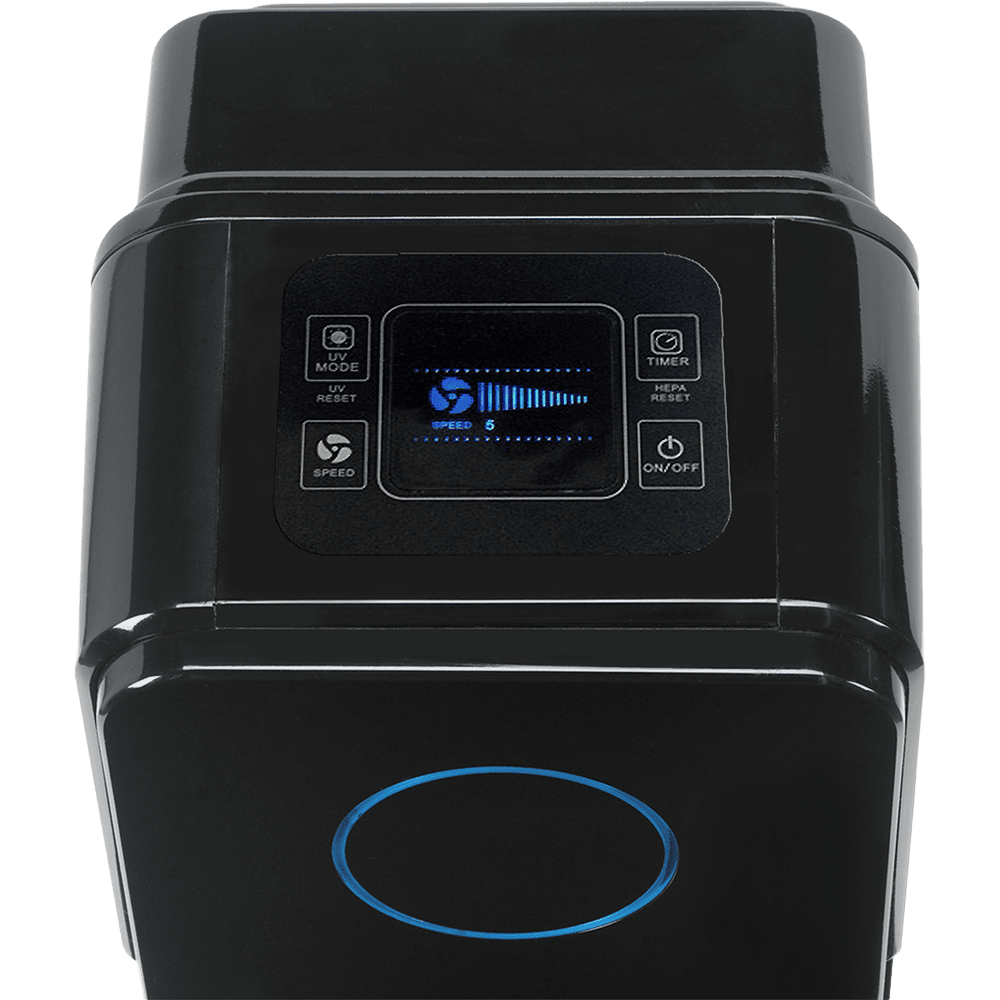 Germ Guardian AC5350BCA Elite HEPA & UV-C Tower Plus Air Purifier - controls