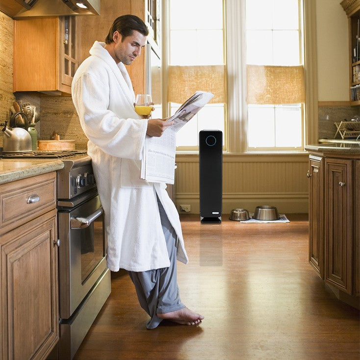 Germ Guardian AC5350BCA Elite HEPA & UV-C Tower Plus Air Purifier - in kitchen