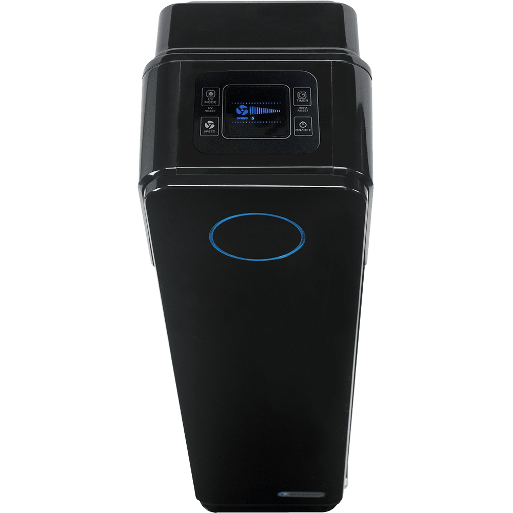 Germ Guardian AC5350BCA Elite HEPA & UV-C Tower Plus Air Purifier - top