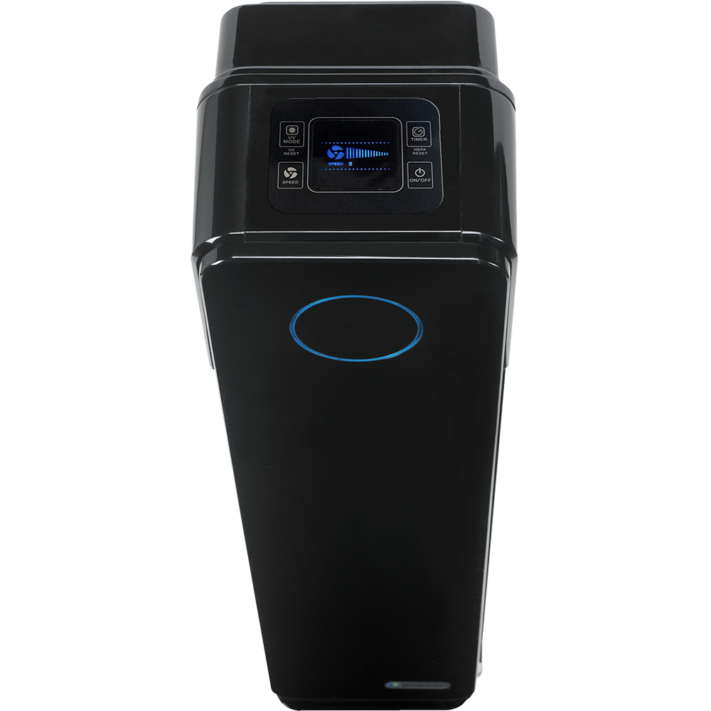 Germ Guardian AC5350BCA Elite HEPA & UV-C Tower Plus Air Purifier - top