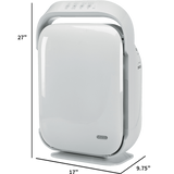 GermGuardian AC9200WCA Hi-Performance True HEPA Ultra-Quiet Air Purifier with UV-C - Dimensions