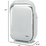 GermGuardian AC9200WCA Hi-Performance True HEPA Ultra-Quiet Air Purifier with UV-C - Dimensions