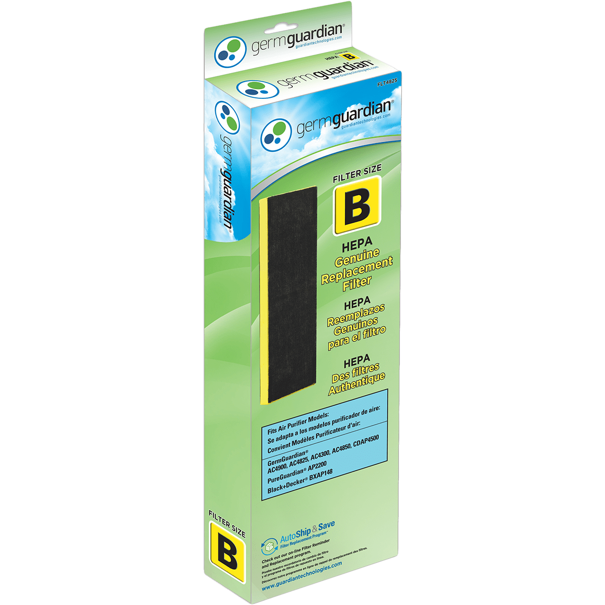 GermGuardian True HEPA Replacement Filter B FLT4825 - box