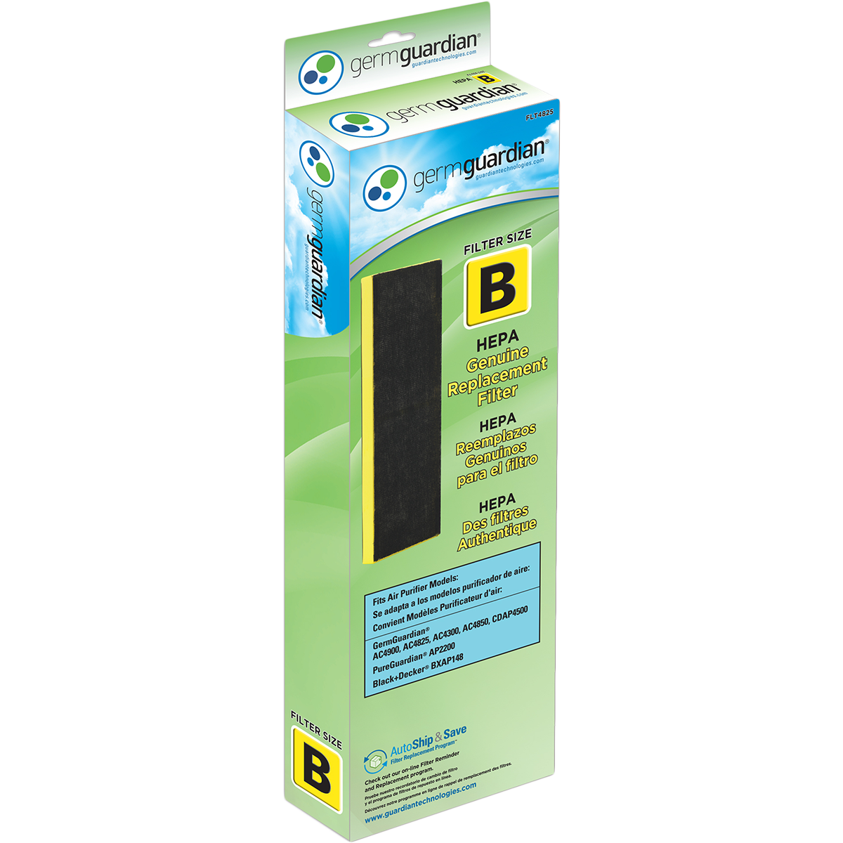 GermGuardian True HEPA Replacement Filter B FLT4825 - box