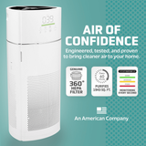 GermGuardian Tower Console HEPA Air Purifier - Infographic 1