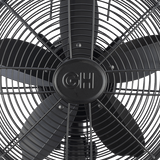 Good Housekeeping 12-in All-Metal Retro Table Fan - Black - Grill