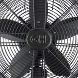 Good Housekeeping 12-in All-Metal Retro Table Fan - Black - Grill