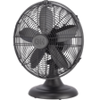 Good Housekeeping 12-in All-Metal Retro Table Fan - Black - Main