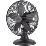 Good Housekeeping 12-in All-Metal Retro Table Fan - Black - Main