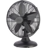 Good Housekeeping 12-in All-Metal Retro Table Fan - Black - Main