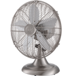 Good Housekeeping 12-in All-Metal Retro Table Fan - Brushed Nickel - Main