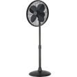 Good Housekeeping 16-in Retro Pedestal Fan - Black - Main