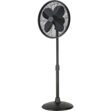 Good Housekeeping 16-in Retro Pedestal Fan - Black - Main