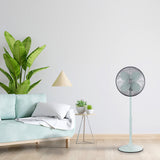 Good Housekeeping 16In Metal Retro Pedestal Fan Breezewave Lifestyle 2
