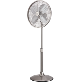 Good Housekeeping 16-in Retro Pedestal Fan - Brushed Nickel - Main