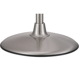 Good Housekeeping 16-in Retro Pedestal Fan - Brushed Nickel - Weighted Base
