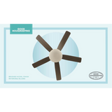 Good Housekeeping Adeline 52 in. Indoor Ceiling Fan with LED Light Brushed Nickel - Infographic 2