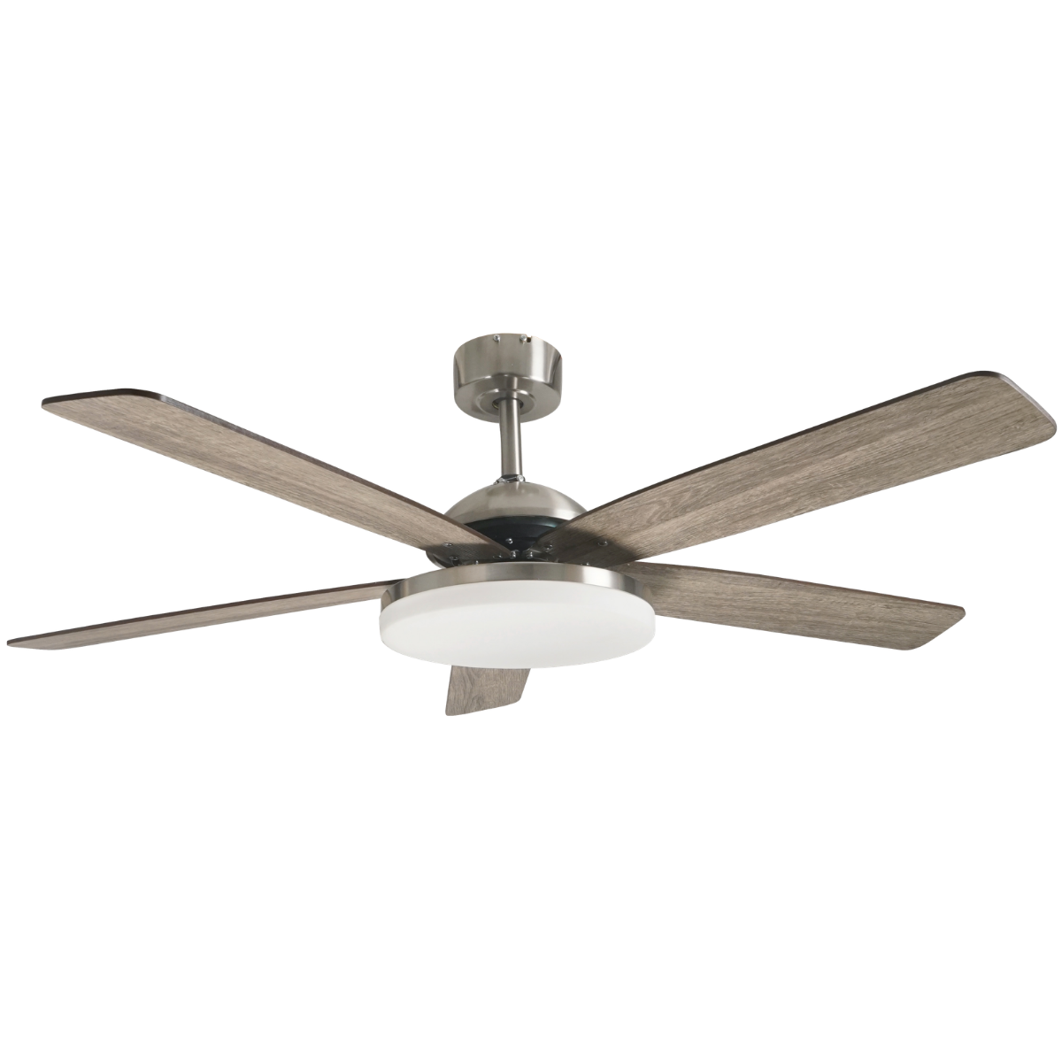 Good Housekeeping Adeline 52 in. Indoor Ceiling Fan with LED Light Brushed Nickel - Main