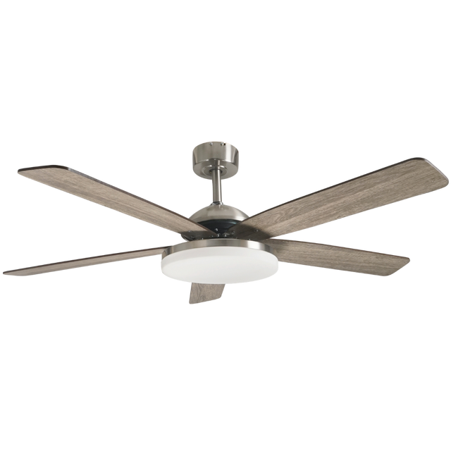 Good Housekeeping Adeline 52 in. Indoor Ceiling Fan with LED Light Brushed Nickel - Main