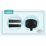 Good Housekeeping Adeline 52 in. Indoor Ceiling Fan with LED Light Black Matte - Infographic 3