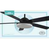 Good Housekeeping Adeline 52 in. Indoor Ceiling Fan with LED Light Black Matte - Infographic 4