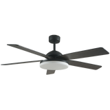 Good Housekeeping Adeline 52 in. Indoor Ceiling Fan with LED Light Black Matte - Main
