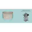 Good Housekeeping Buckingham 100 CFM Decorative Bathroom Fan Brushed Nickel - Infographic 1