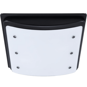 Good Housekeeping Buckingham 100 CFM Decorative Bathroom Fan - matte black - main