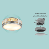 Good Housekeeping Crystal 100 CFM 2.0 Sones Decorative Bathroom Exhaust Fan w/ Light - Infographic 2