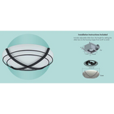 Good Housekeeping Kingsley 90 CFM Decorative Bathroom Fan - Infographic 4