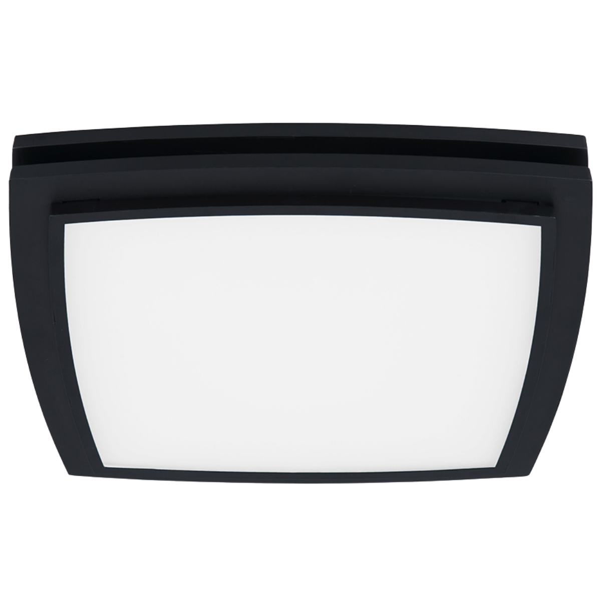 Good Housekeeping Mezzanine 100 CFM Bathroom Exhaust Fan with LED Light - Black Matte