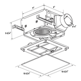 Good Housekeeping Powerfflow Pro Series 110 Cfm Bathroom Exhaust Fan Dimensions