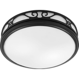 Good Housekeeping Roman 110 CFM Decorative Bathroom Fan - Matte Black - Main