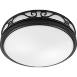 Good Housekeeping Roman 110 CFM Decorative Bathroom Fan - Matte Black - Main