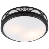 Good Housekeeping Roman II 2.0 Sones 110 CFM Decorative Bath Fan - Black w/ Light
