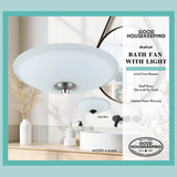 Good Housekeeping Spartan 70 CFM Decorative Bath Fan - Infographic 1