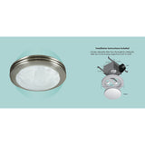 Good Housekeeping Yorkshire 80 CFM Decorative Bathroom Fan - brushed nickel - infographic 1