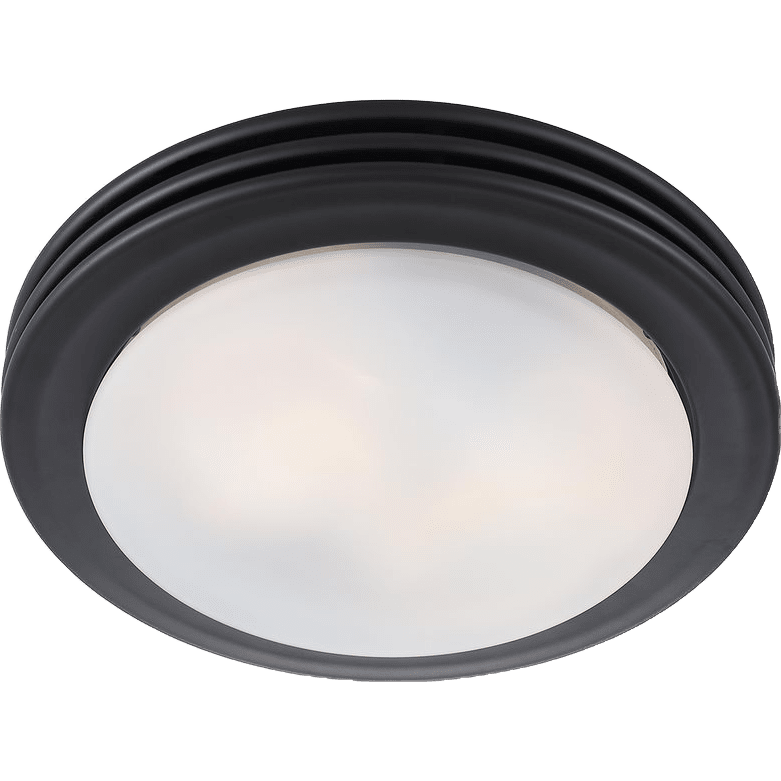 Good Housekeeping Yorkshire 80 CFM Decorative Bathroom Fan - matte black - light on