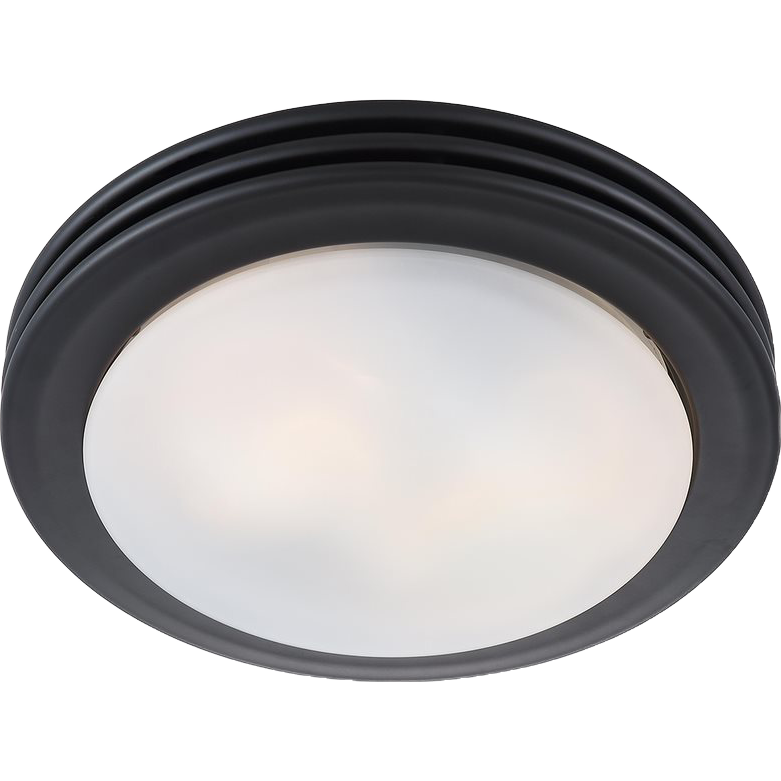 Good Housekeeping Yorkshire 80 CFM Decorative Bathroom Fan - matte black - light on