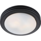 Good Housekeeping Yorkshire 80 CFM Decorative Bathroom Fan - matte black - light on