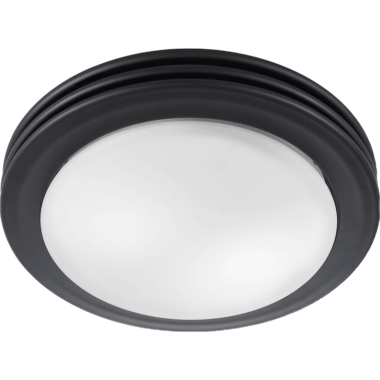 Good Housekeeping Yorkshire 80 CFM Decorative Bathroom Fan - matte black - main