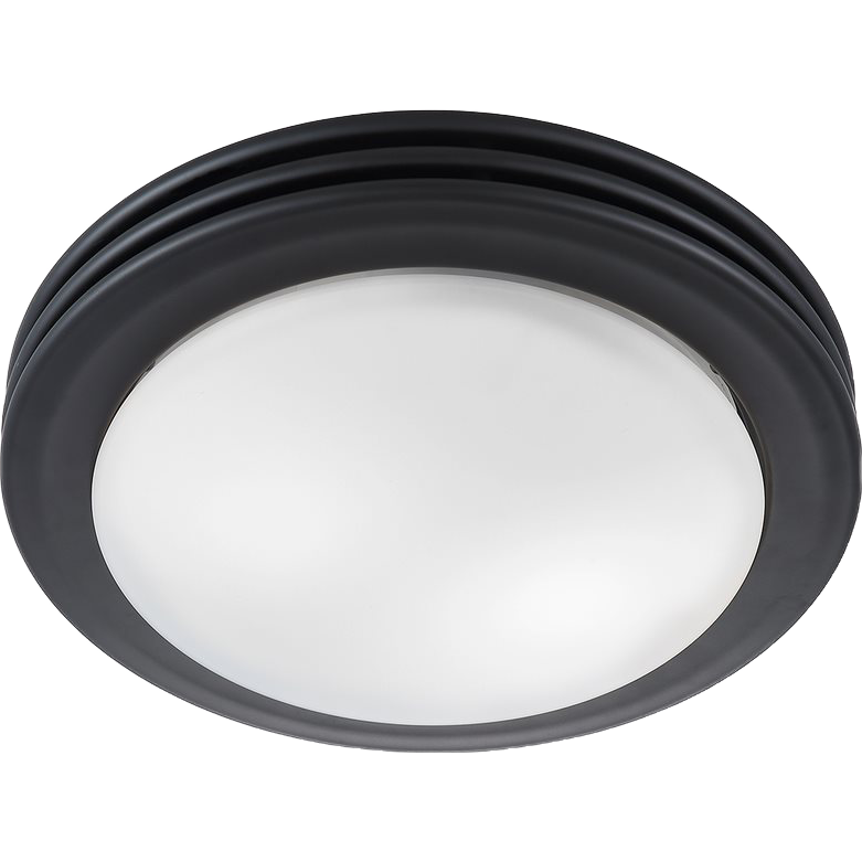 Good Housekeeping Yorkshire 80 CFM Decorative Bathroom Fan - matte black - main