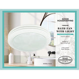 Good Housekeeping Yorkshire 80 CFM Decorative Bathroom Fan - white - infographic 3