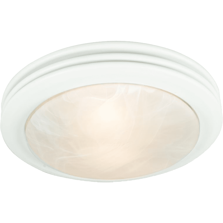 Good Housekeeping Yorkshire 80 CFM Decorative Bathroom Fan - white - light on