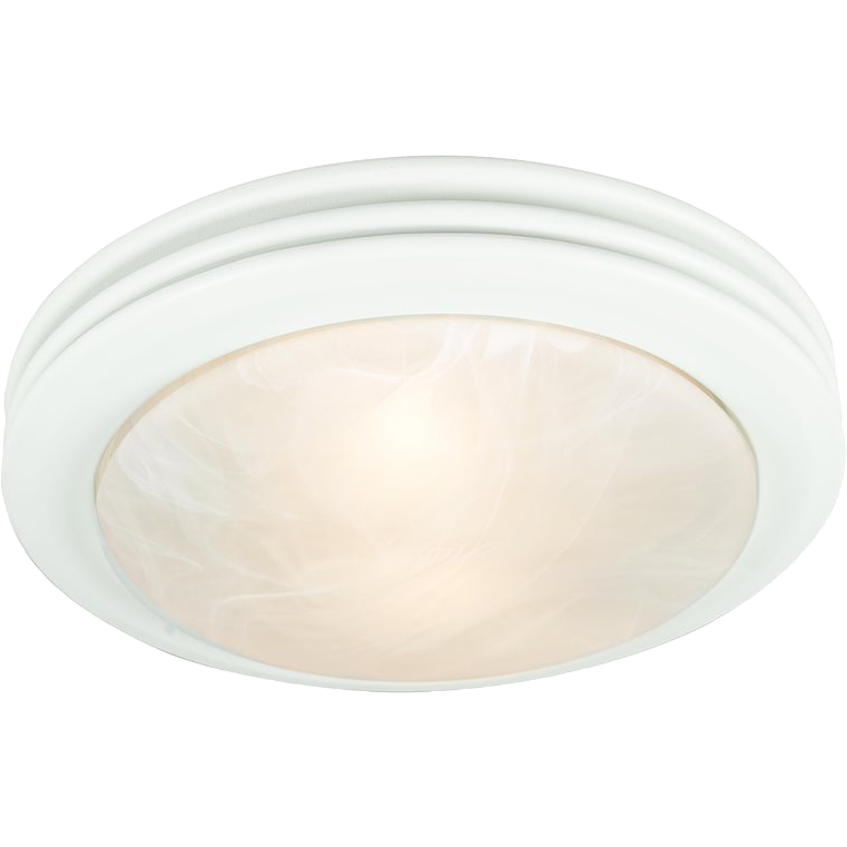 Good Housekeeping Yorkshire 80 CFM Decorative Bathroom Fan - white - light on