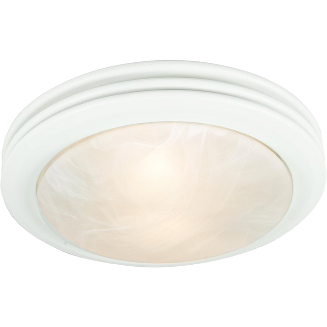 Good Housekeeping Yorkshire 80 CFM Decorative Bathroom Fan - white - light on