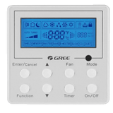 Gree Wired Programmable Controller for Ductless Mini-Splits XE71
