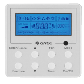 Gree Wired Programmable Controller for Ductless Mini-Splits XE71