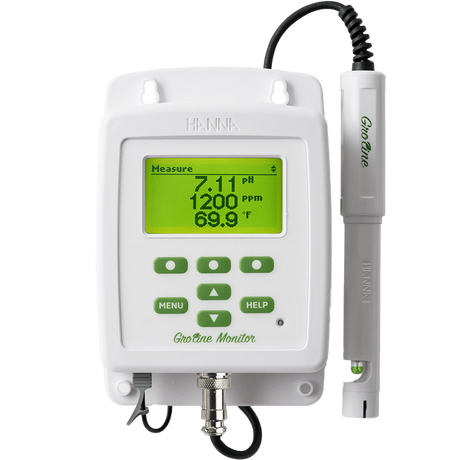 Hanna GroLine Monitor for Hydroponic Nutrients - Inline Probe - Main